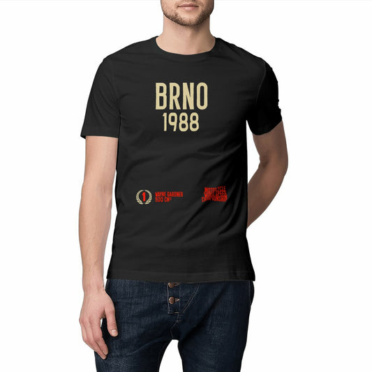 T-shirt noir manches courtes Brno 1988