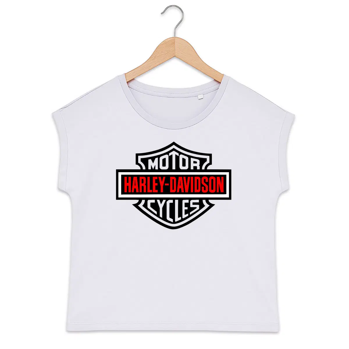 T-shirt femme manches à revers Harley-Davidson