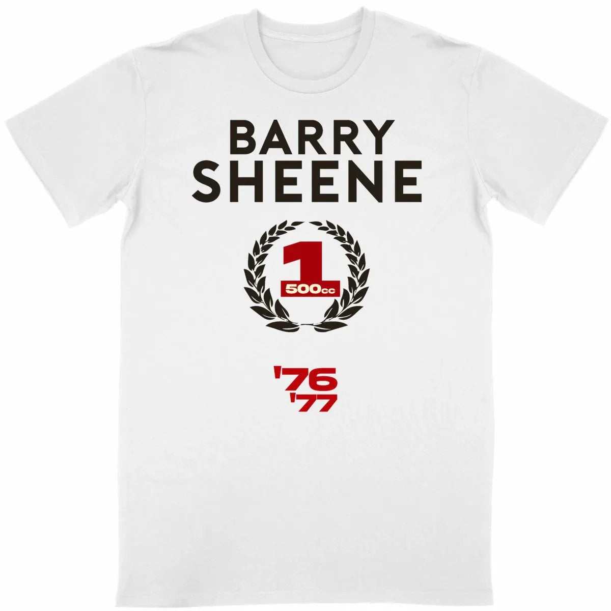 0525BarrySheene-T-shirtblanc - CultureMoto