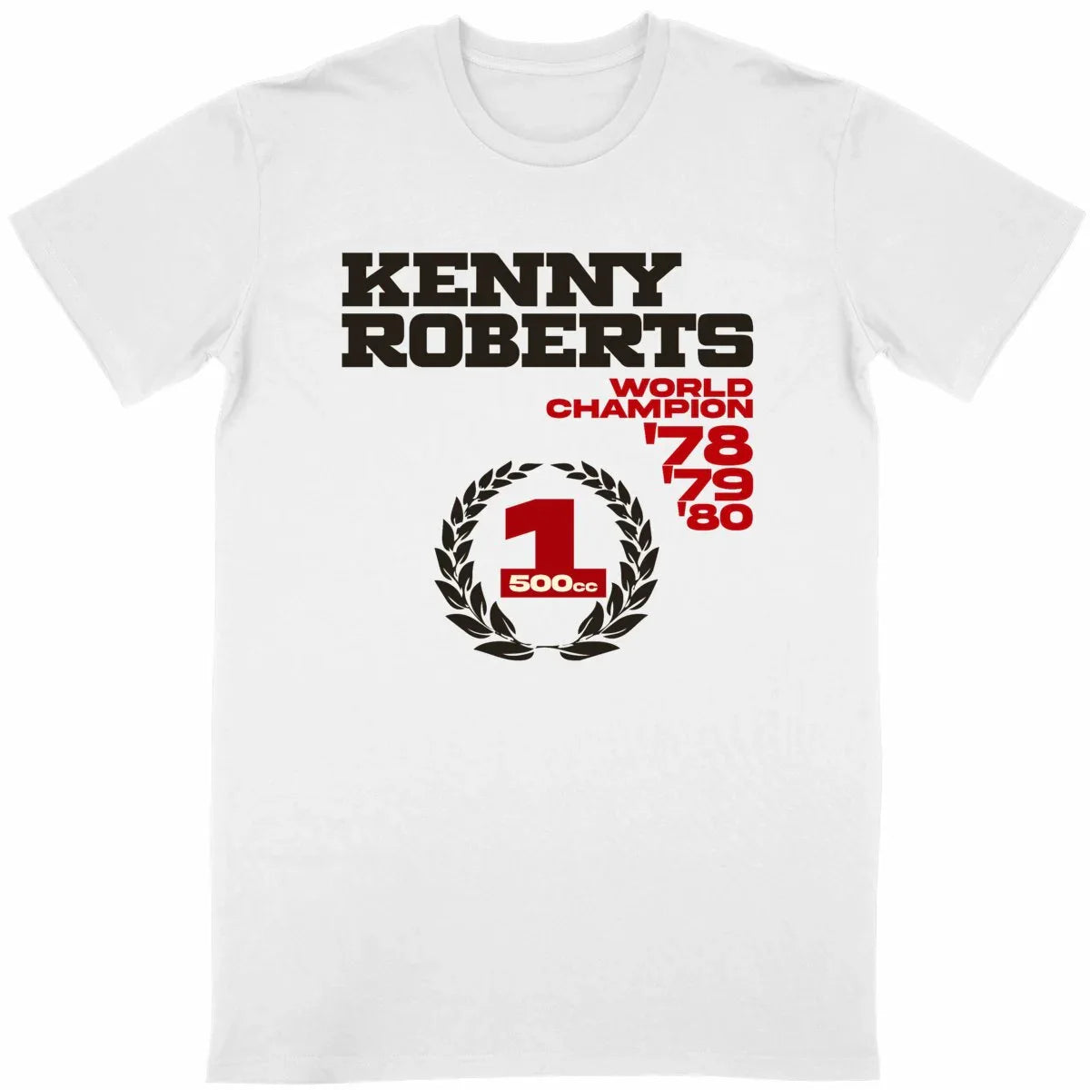 0525KennyRoberts-T-shirtblanc - CultureMoto