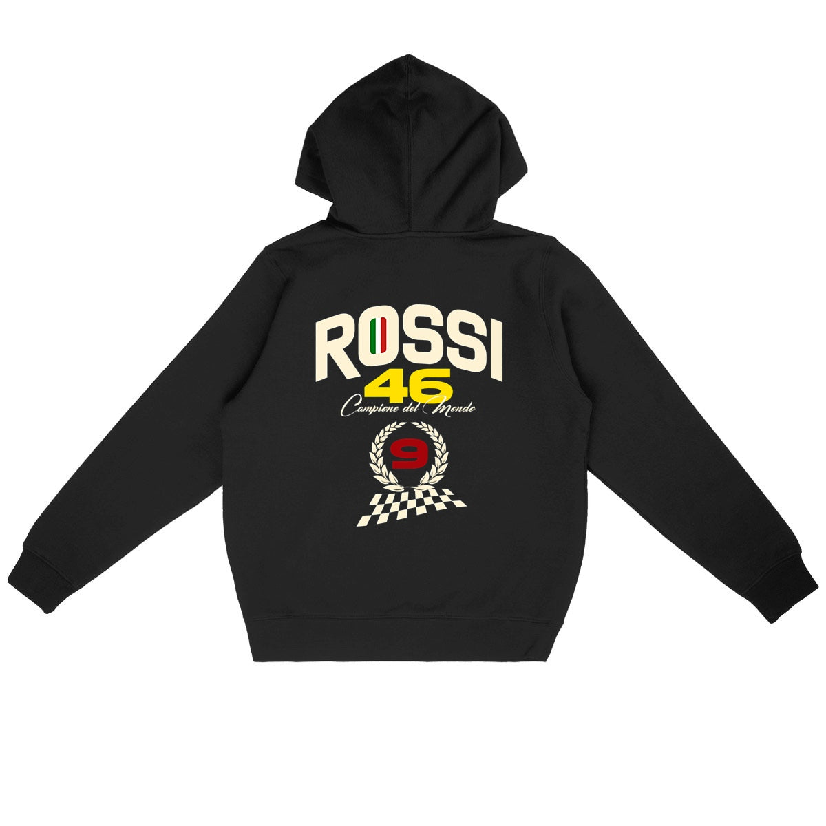 Hoodie noir Valentino Rossi
