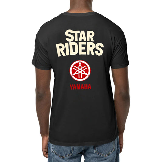 0625YamahaStarRiders-T-shirtnoirdos - CultureMoto