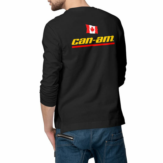 T-shirt noir manches longues Can-Am Canada