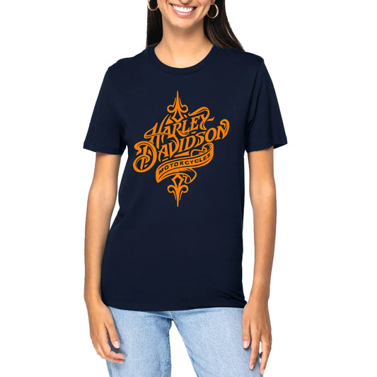 0625_Harley-Davidson_-_T-shirt_bleu_marine_1 - CultureMoto
