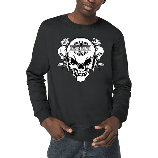 0625_Harley-Davidson_3_skulls_-_Sweat-shirt_noir_1 - CultureMoto