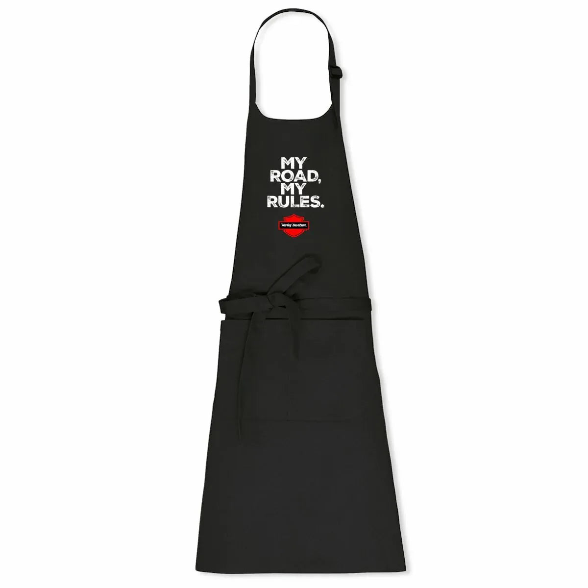0625_Harley-Davidson_My_Road_-_Tablier_de_cuisine_noir_2 - CultureMoto