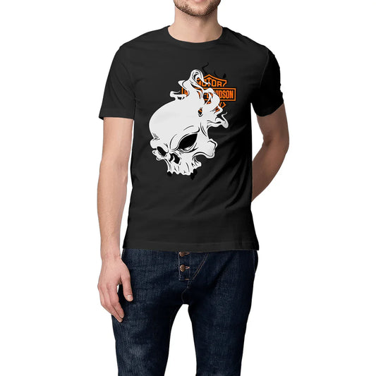 0625_Harley-Davidson_Skull_-_T-shirt_noir_1 - CultureMoto