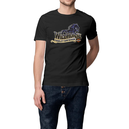 0625_Harley-Davidson_Wild_Horse_-_T-shirt_noir_manches_courtes_1 - CultureMoto