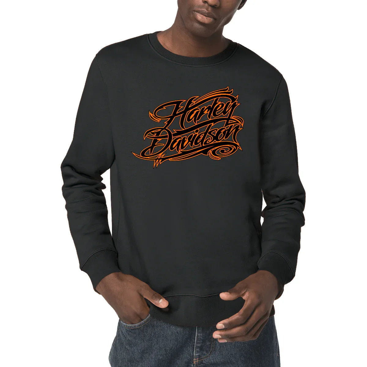 0625_Harley-Davidson_manuscrit_-_Sweat-shirt_noir_1 - CultureMoto