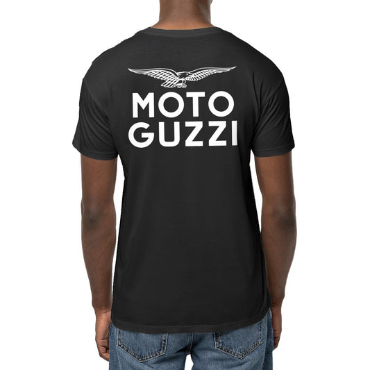 T-shirt noir Moto Guzzi Italia