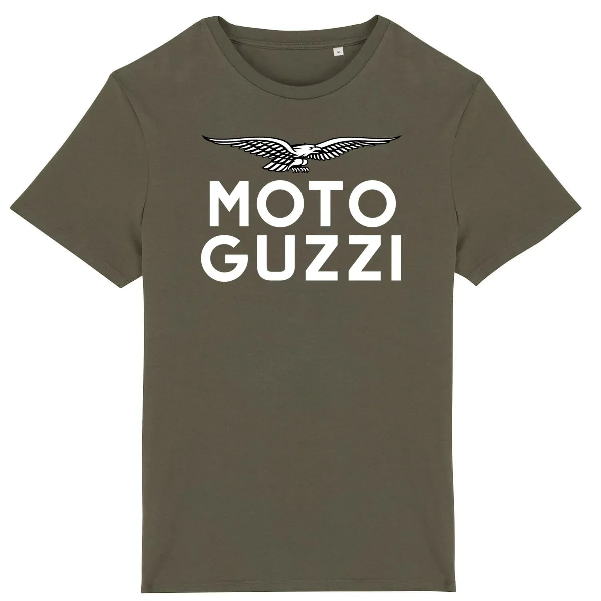 0625_Moto.Guzzi_white_eagle_-_T-shirt_kaki_2 - CultureMoto