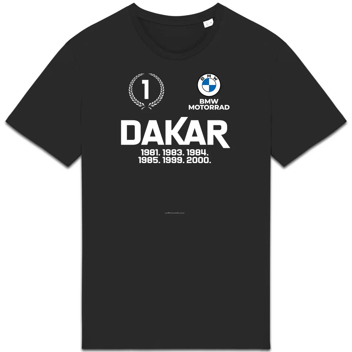 0824BMWDakar_1_-T-shirtnoirunisexe - CultureMoto