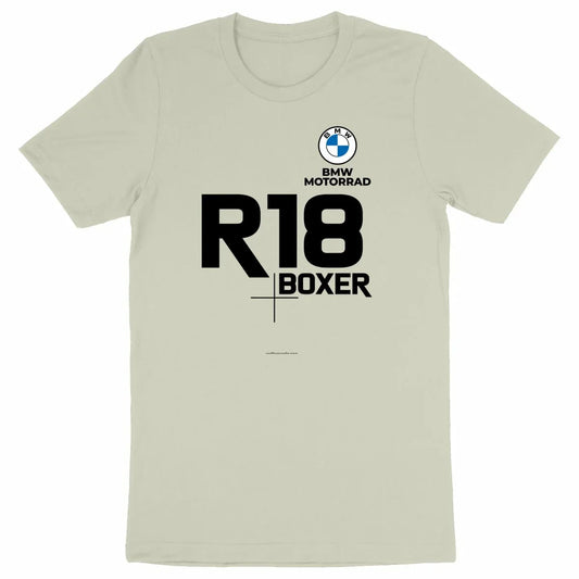0824BMWR18Boxer-T-shirtnaturelunisexe - CultureMoto