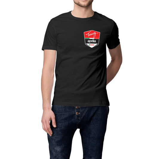 T-shirt noir manches courtes Aprilia Tuareg