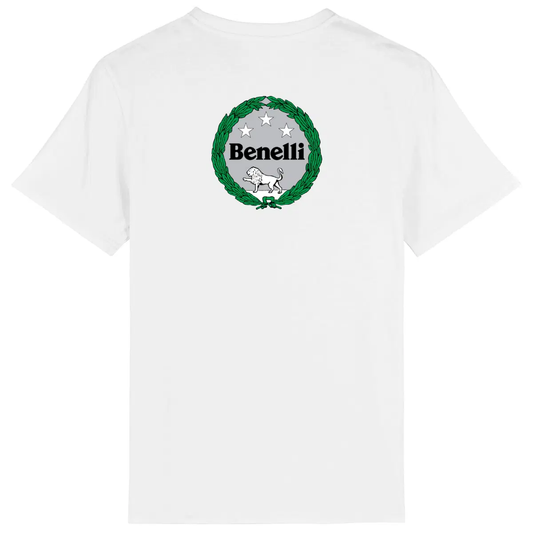 T-shirt unisexe Benelli TRK 902 Xplorer face et dos • Vêtement coton bio • Culture Moto