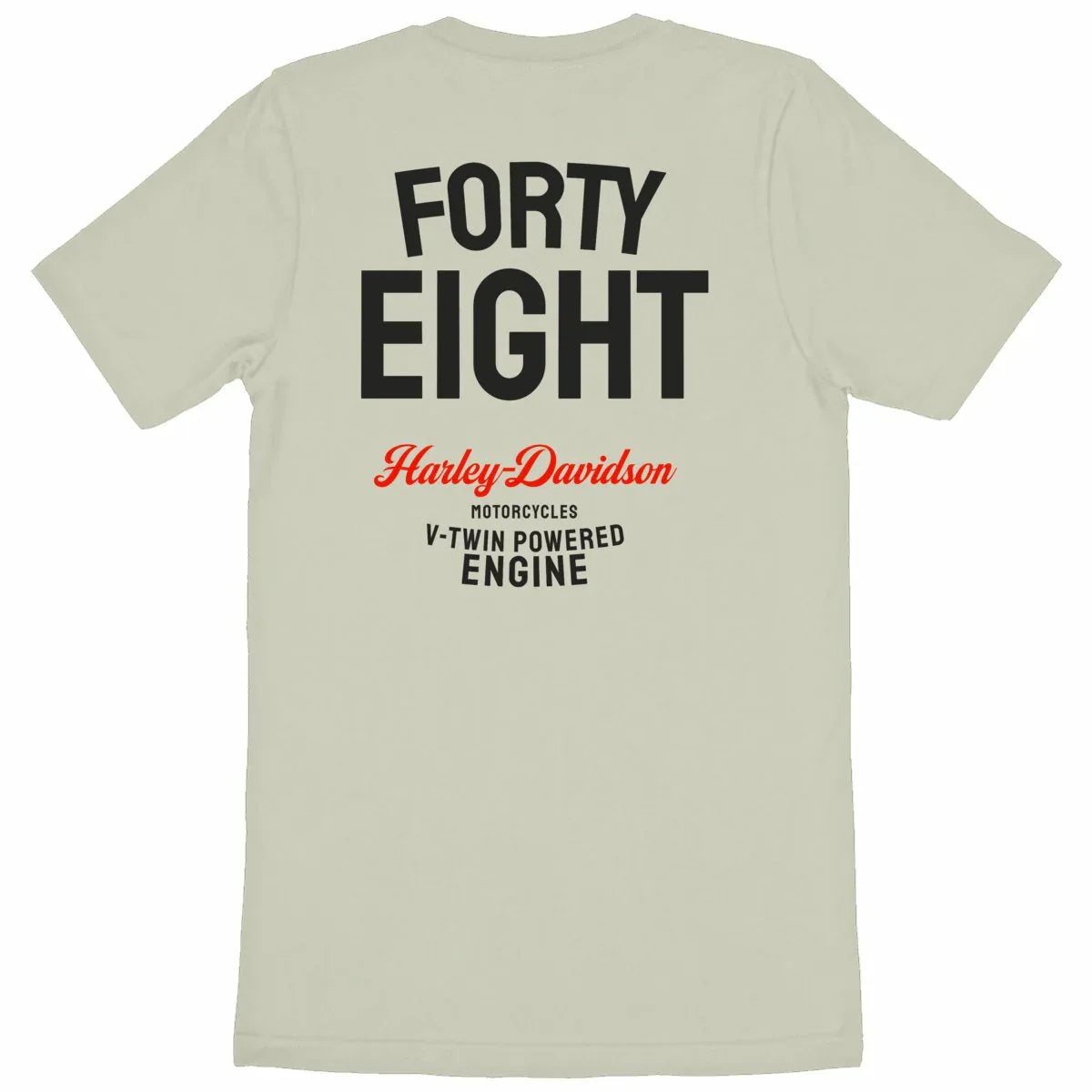 0924_Harley_Forty_Eight_-_T-shirt_naturel_unisexe_dos - CultureMoto