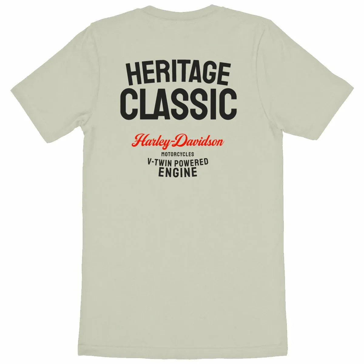 0924_Harley_Heritage_Classic_-_T-shirt_naturel_unisexe_dos - CultureMoto