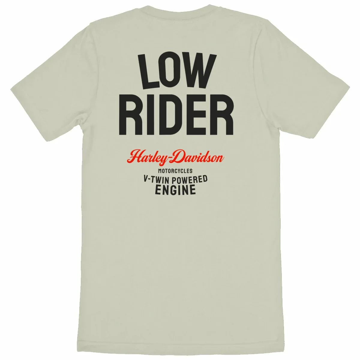 0924_Harley_Low_Rider_-_T-shirt_naturel_unisexe_dos - CultureMoto