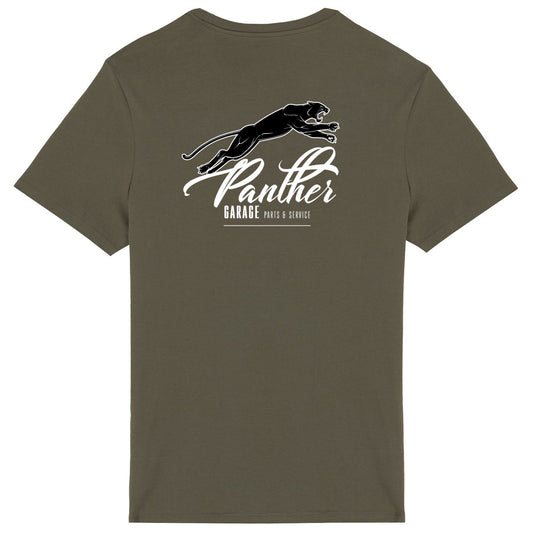 Auto Pop • T-shirt kaki Citroën Panther Garage face et dos