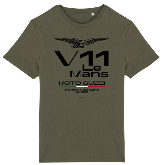 1024_Moto_Guzzi_V11_Le_mans_-_T-shirt_kaki - CultureMoto