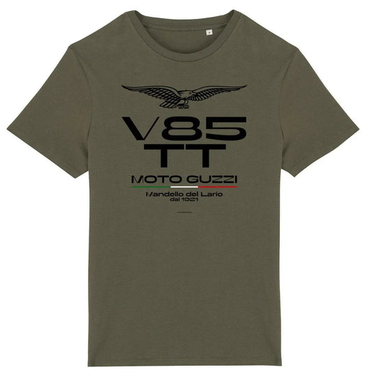 1024_Moto_Guzzi_V85_TT_-_T-shirt_kaki - CultureMoto