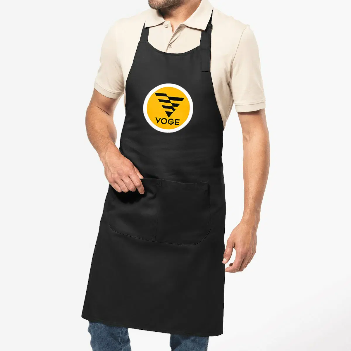 Tablier de cuisine noir Voge