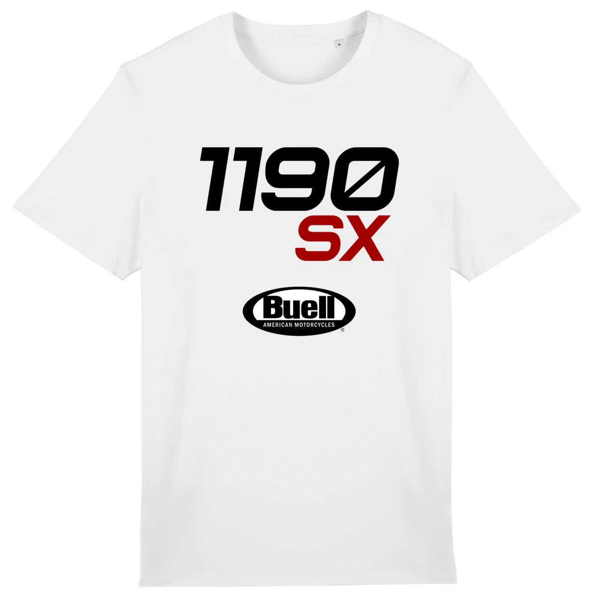 T-shirt unisexe Buell Motorcycles 1190 SX face et dos • Vêtement coton bio • Culture Moto