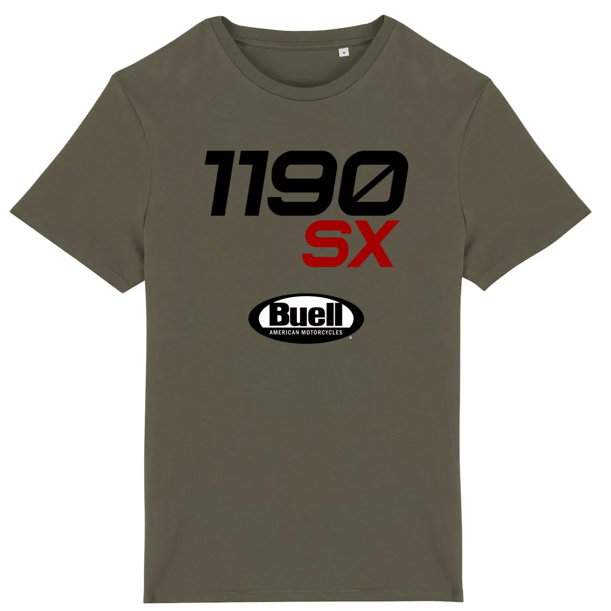 T-shirt unisexe Buell Motorcycles 1190 SX face et dos • Vêtement coton bio • Culture Moto