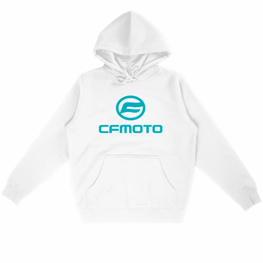 Sweat-shirt à capuche, hoodie blanc CFMoto
