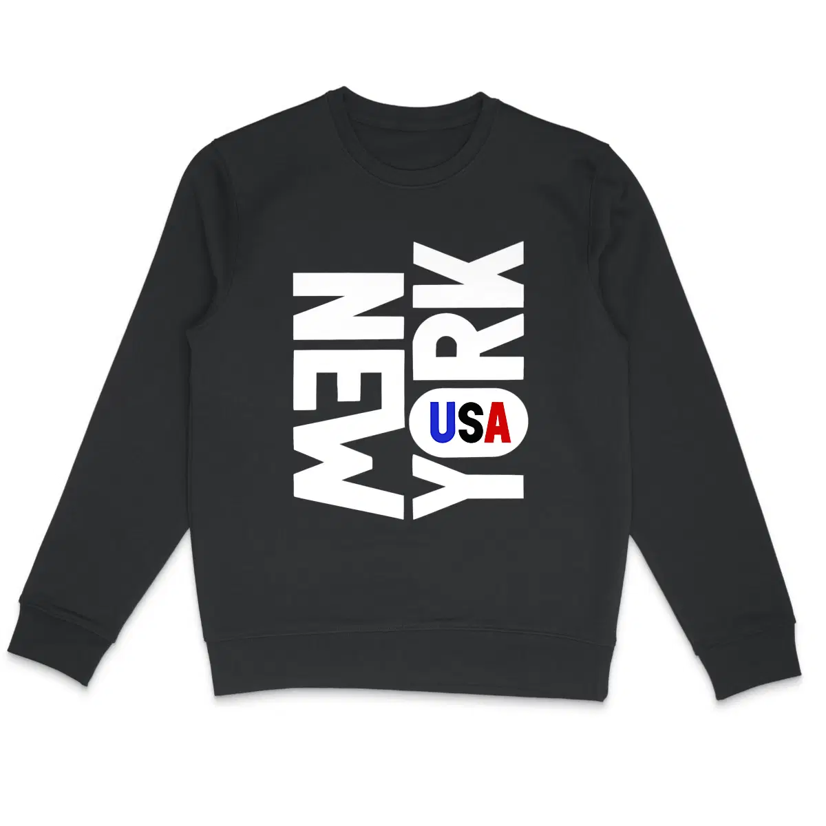 Sweat-shirt noir New York USA