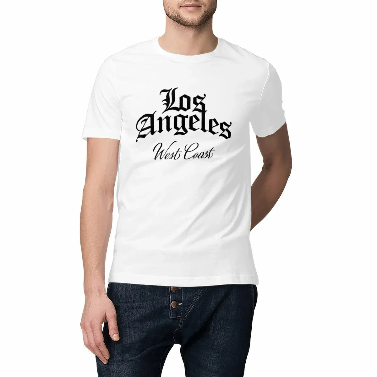 1125_LA_West_Coast_-_T-shirt_blanc_1 - CultureMoto