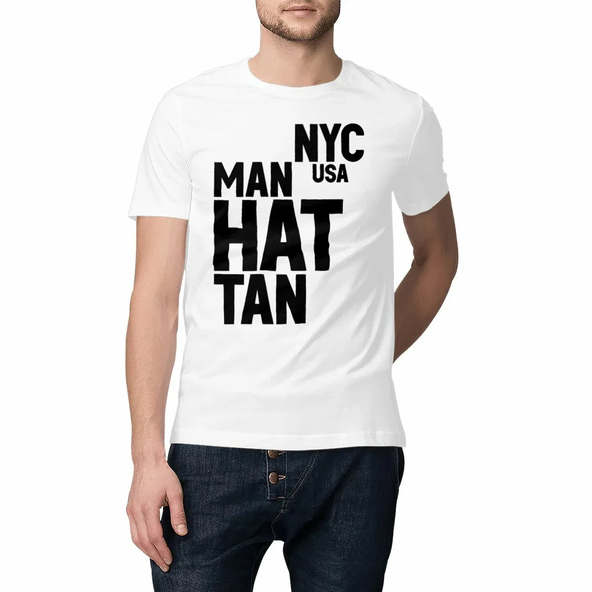 1125_NY_Manhattan_-_T-shirt_blanc_1 - CultureMoto