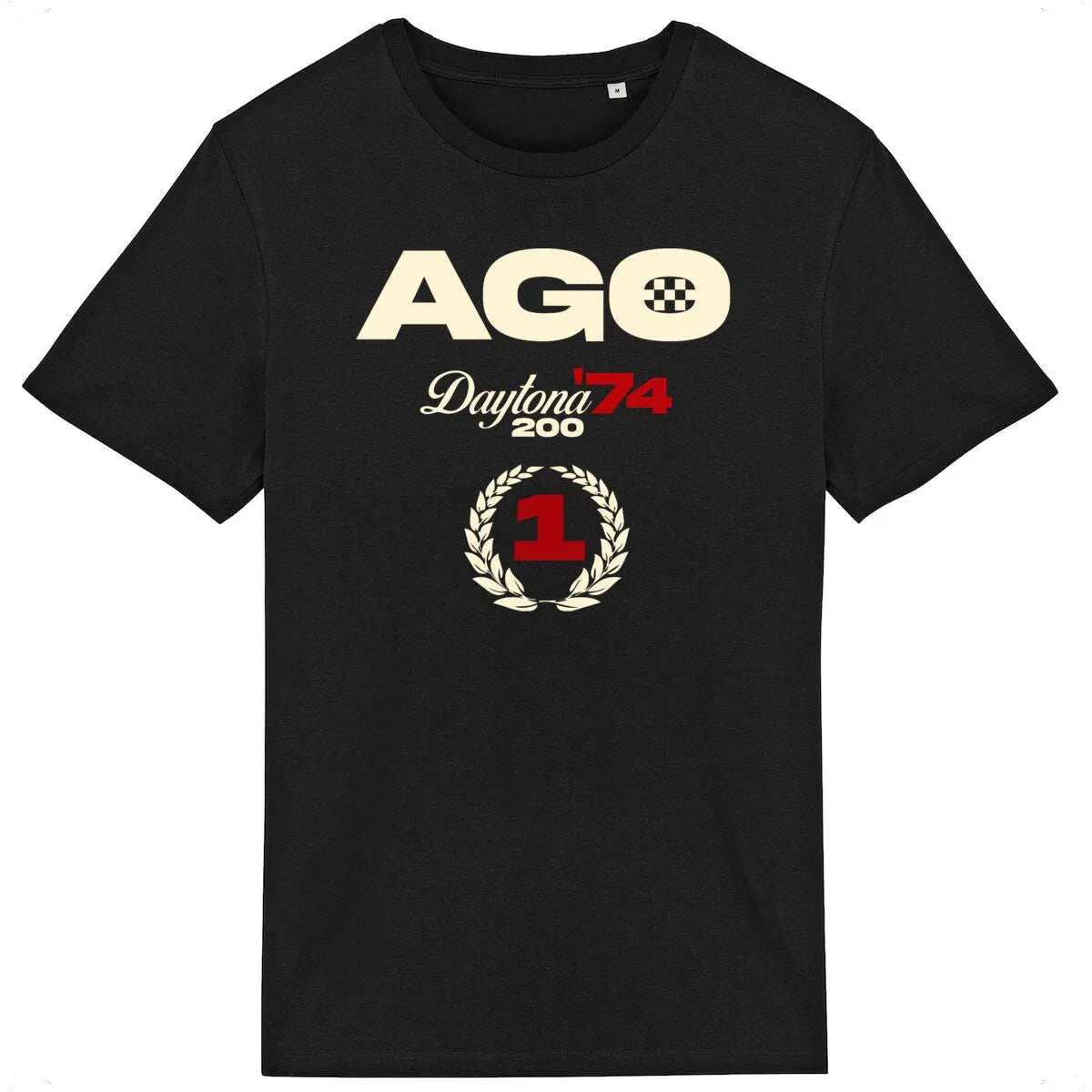1224AGODaytona74-T-shirtnoir - CultureMoto