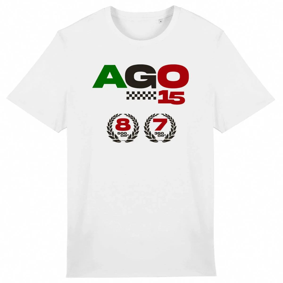 1224AGOGrandPrix-T-shirtblanc - CultureMoto