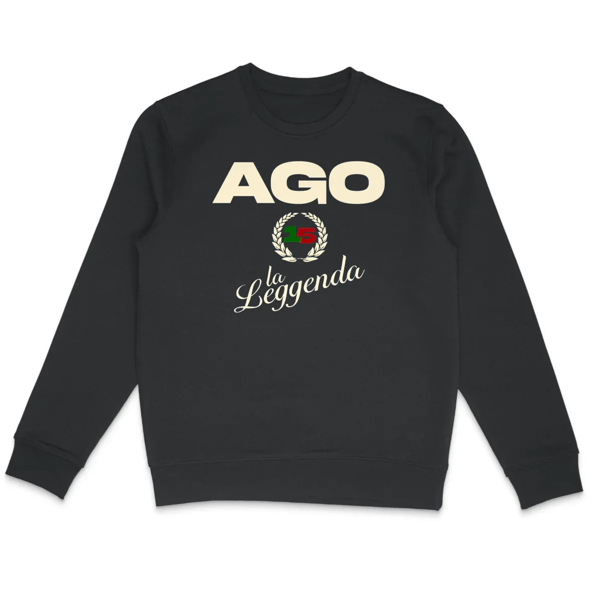 1224AGOLaLeggenda-Sweat-shirtnoir - CultureMoto