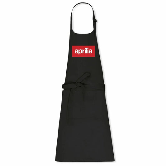 Aprilia_logo_-_Tablier_de_cuisine_noir_2 - CultureMoto