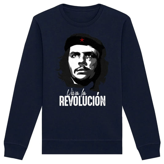 CheGuevara-Revolucion-Sweat-shirtbleumarine - CultureMoto