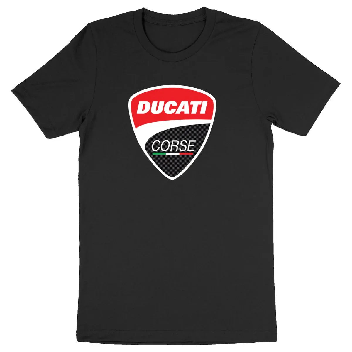 DucatiCorse-T-shirtnoir1 - CultureMoto