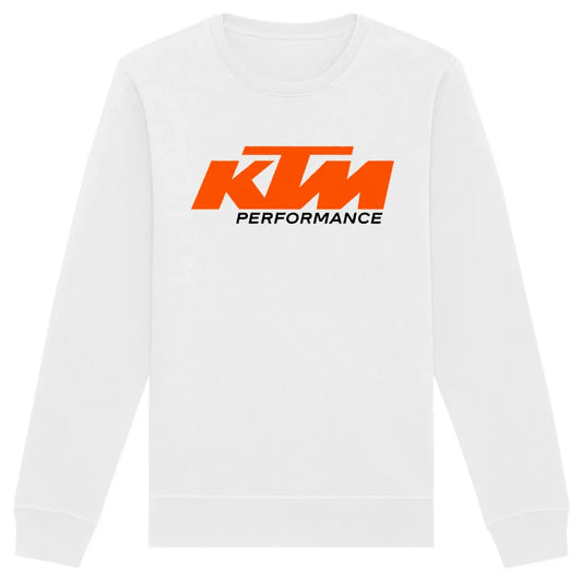 KTMPerformance-Sweat-shirtblanc - CultureMoto