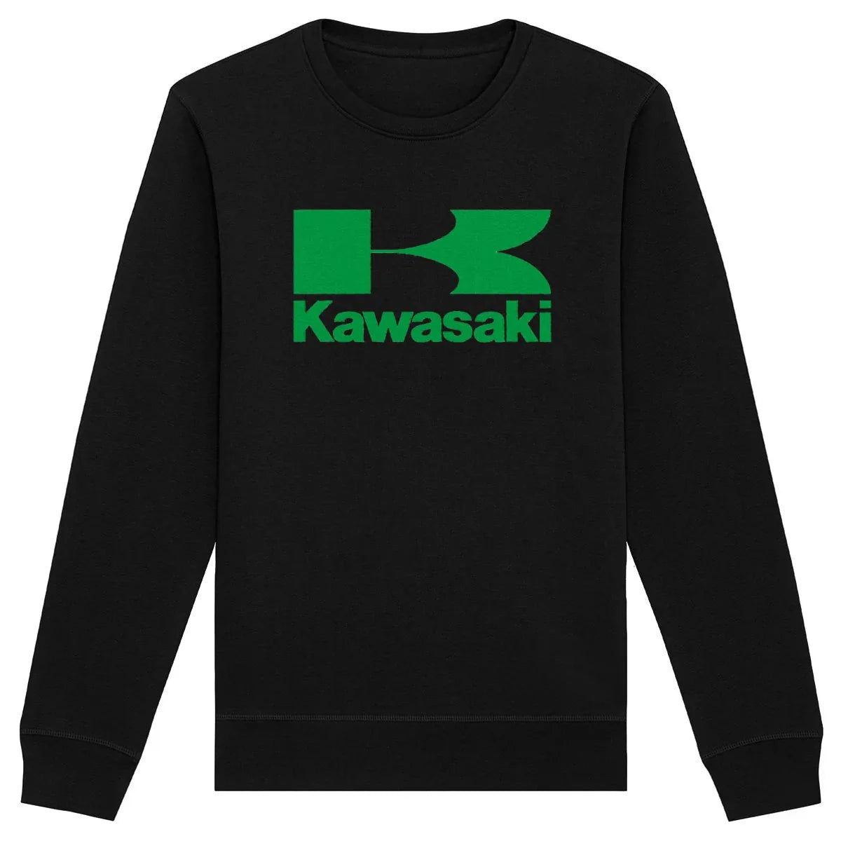 Kawasakilogovert-Sweat-shirtunisexenoir - CultureMoto