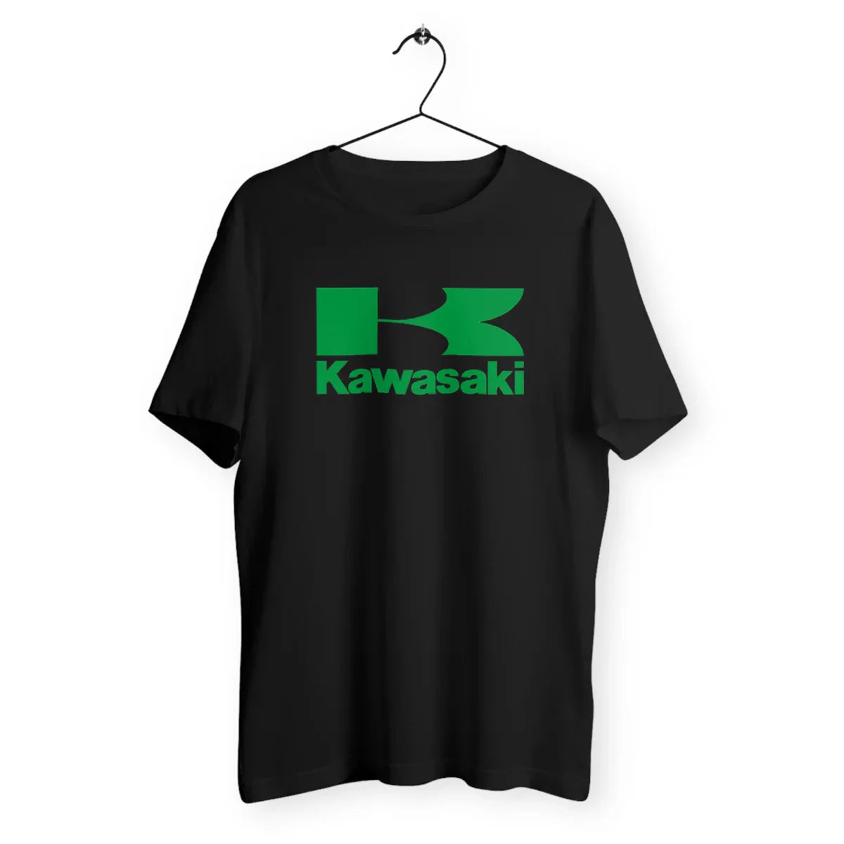 Kawasakilogovert-T-shirtunisexenoir2 - CultureMoto