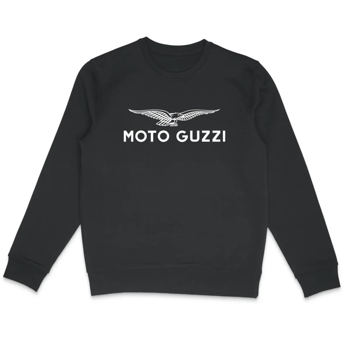 MotoGuzzilogoAigle-Sweat-shirtunisexenoir2 - CultureMoto