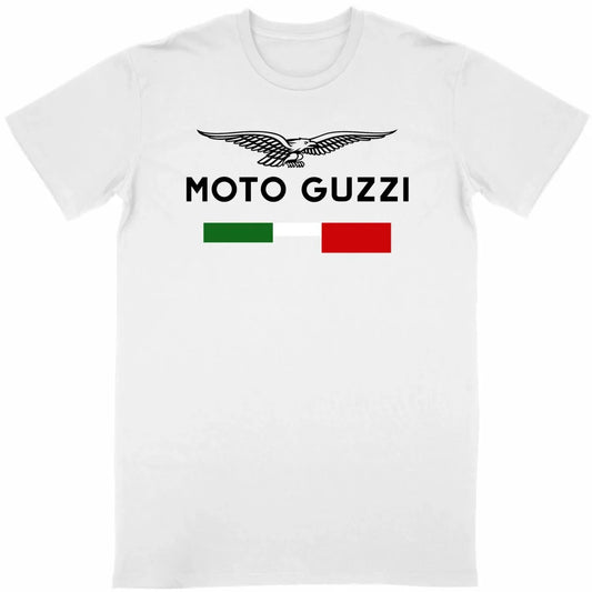 T-shirt_manches_courtes_blanc_logo_Moto_Guzzi_2 - CultureMoto