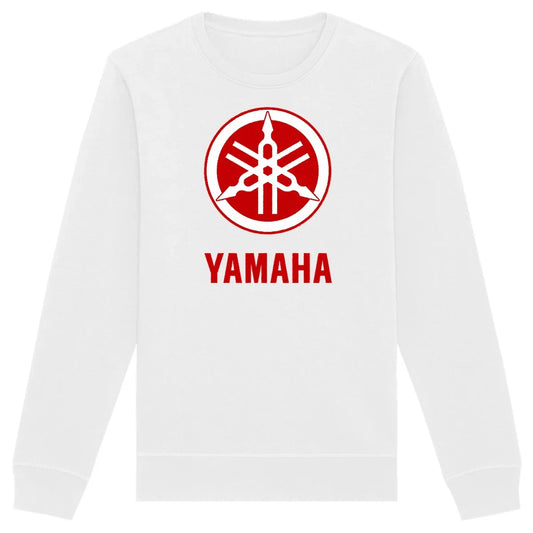 Yamahalogorouge-Sweat-shirtunisexeblanc - CultureMoto