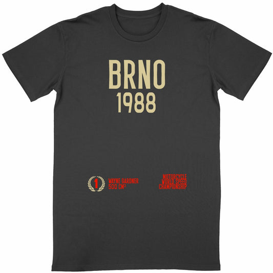 T-shirt noir manches courtes Brno 1988