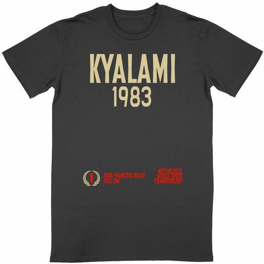 T-shirt noir manches courtes Kyalami 1983