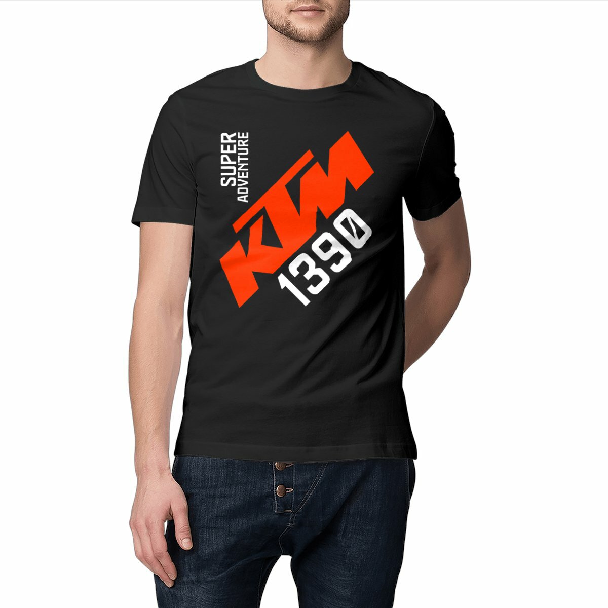 T-shirt noir manches courtes KTM 1390 Super Adventure