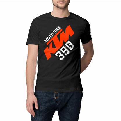 T-shirt noir manches courtes KTM 390 Adventure