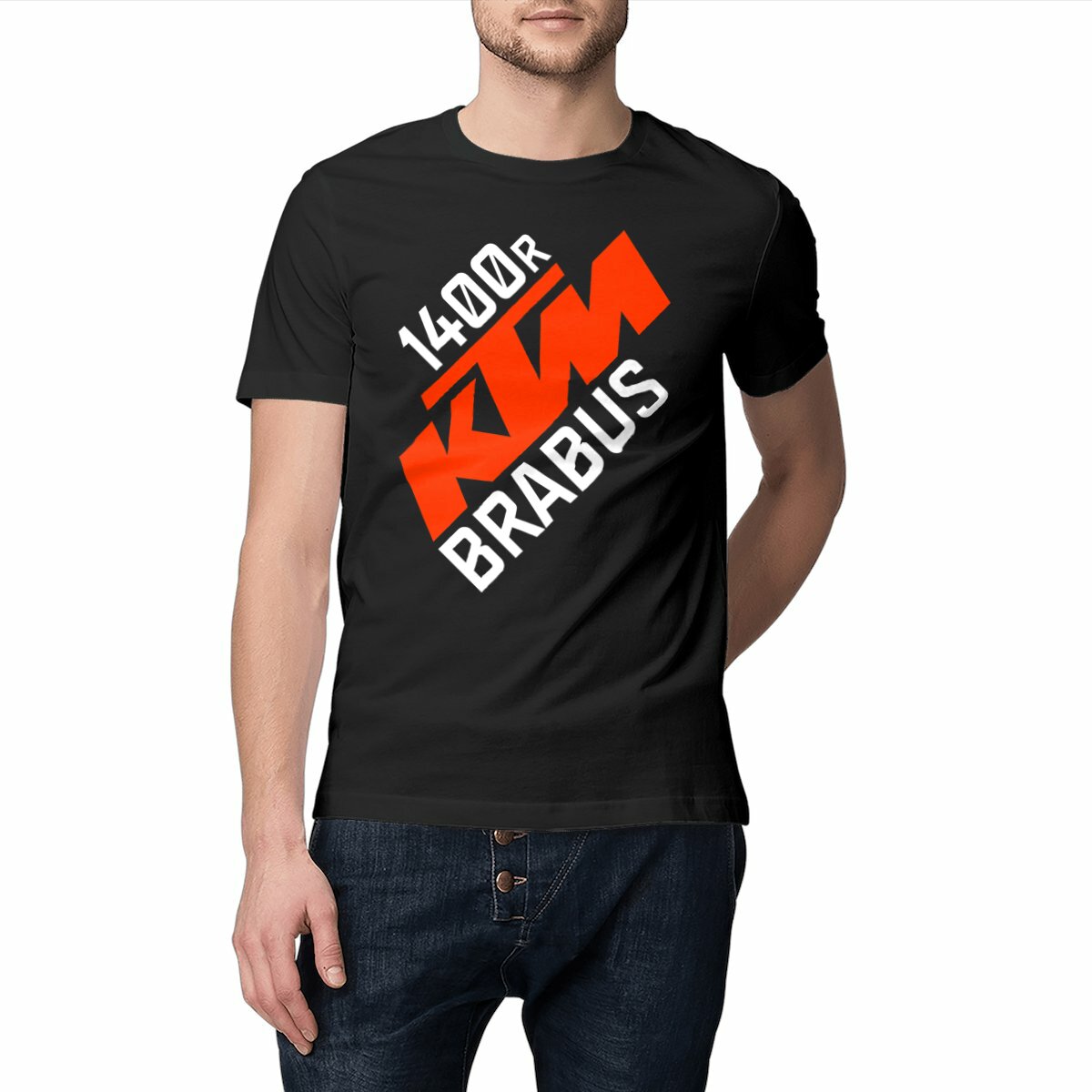 T-shirt noir manches courtes KTM 1400R Brabus