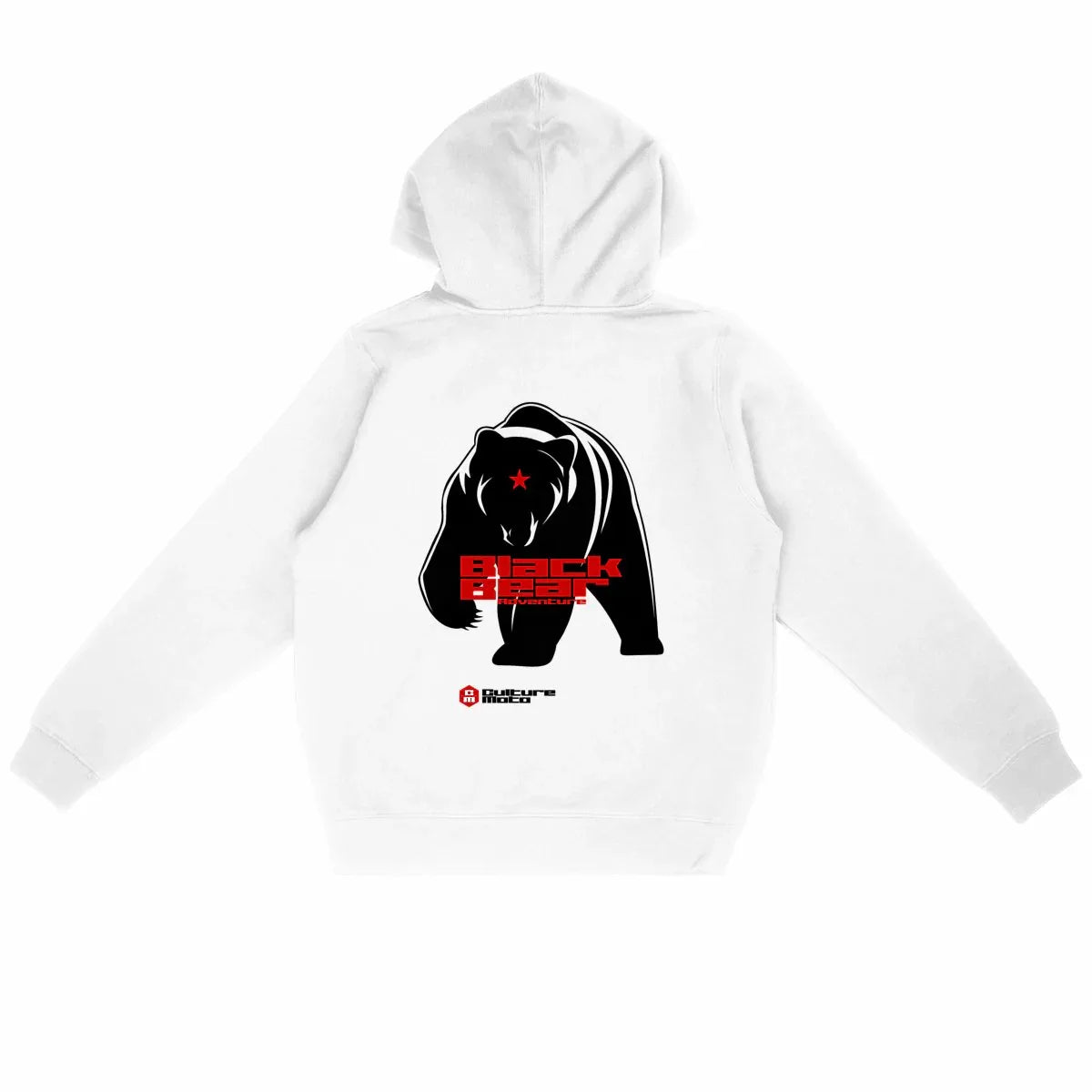 0326CMBlackBear-Hoodieblanc - CultureMoto